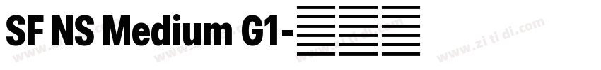 SF NS Medium G1字体转换
